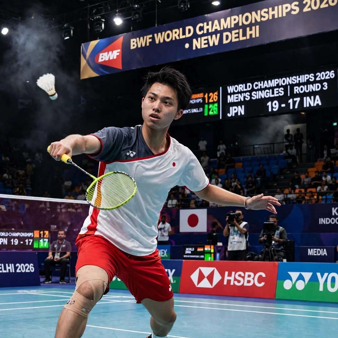 Kodai Naraoka training philosophy emphasizing strong defence and patient development Kodai Naraoka at World Championships 2026 (AI-generated)