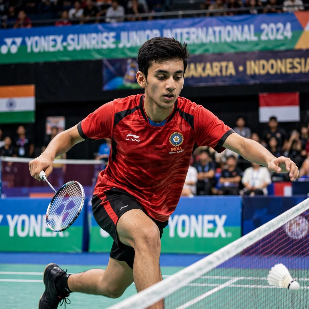Young Lakshya Sen rising through the junior ranks from Almora to Bengaluru Young Lakshya Sen in junior competition (AI-generated)