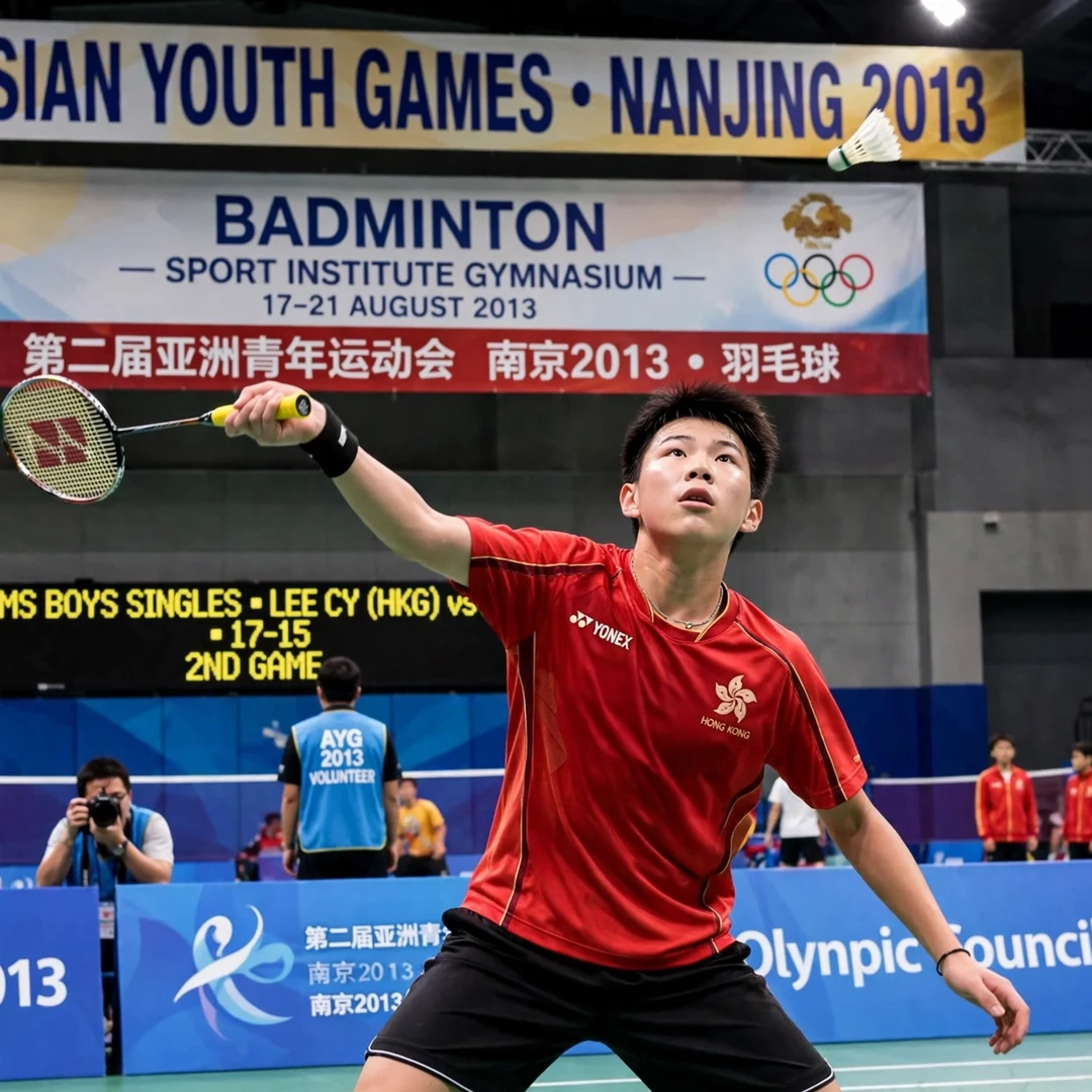 Lee Cheuk Yiu junior career Asian Youth Games silver medal 2013 Teenage Lee Cheuk Yiu at the 2013 Asian Youth Games in Nanjing (AI-generated)