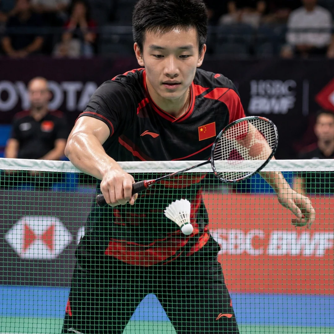 Li Shi Feng net play skills Li Shi Feng tight spinning net shot (AI-generated)