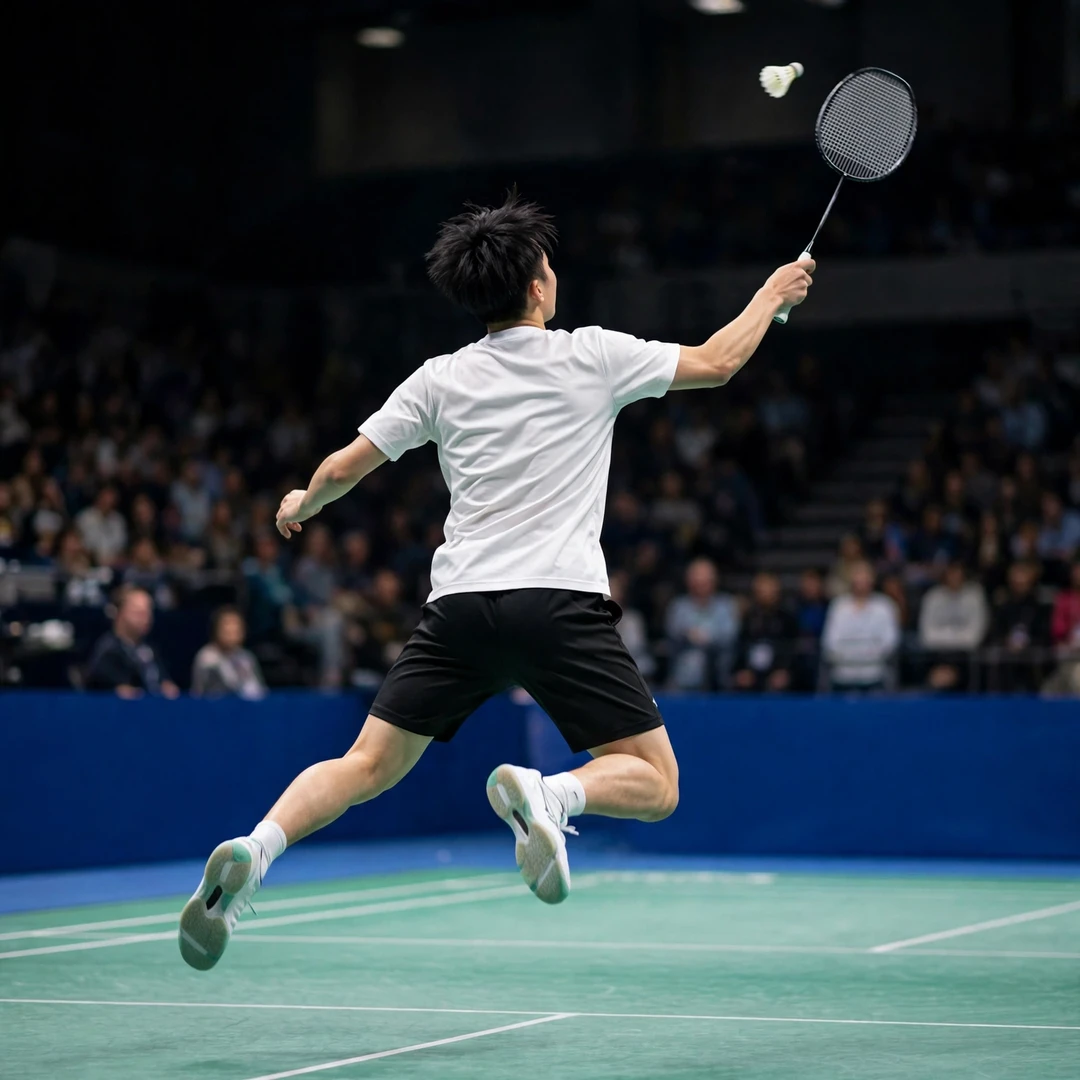 Liao Jhuo-Fu Liao Jhuo-Fu hitting a jump smash (AI-generated)