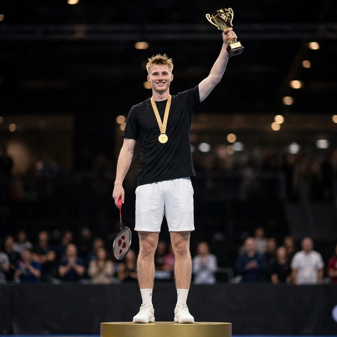 Matthias Kicklitz on the podium after winning the Santo Domingo Open 2026 (AI-generated) Matthias Kicklitz on the podium after winning the Santo Domingo Open 2026 (AI-generated)