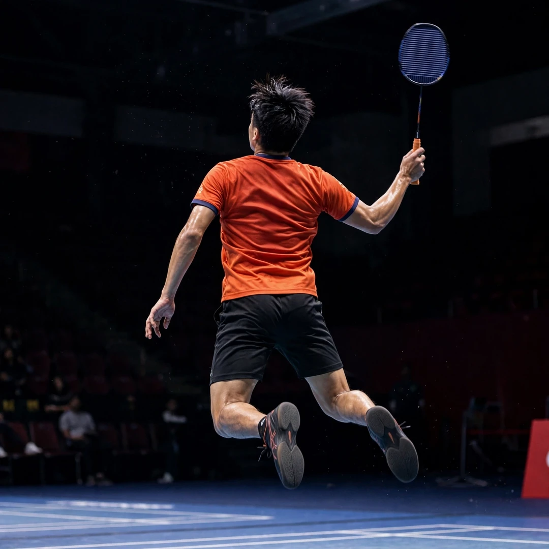 Meiraba Luwang Maisnam hitting a jump smash from behind Meiraba Luwang Maisnam hitting a jump smash from behind (AI-generated)