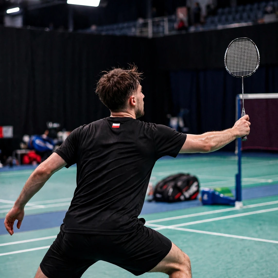 Mikolaj Szymanowski stretched out on the backhand side (AI-generated) Mikolaj Szymanowski stretched out on the backhand side (AI-generated)