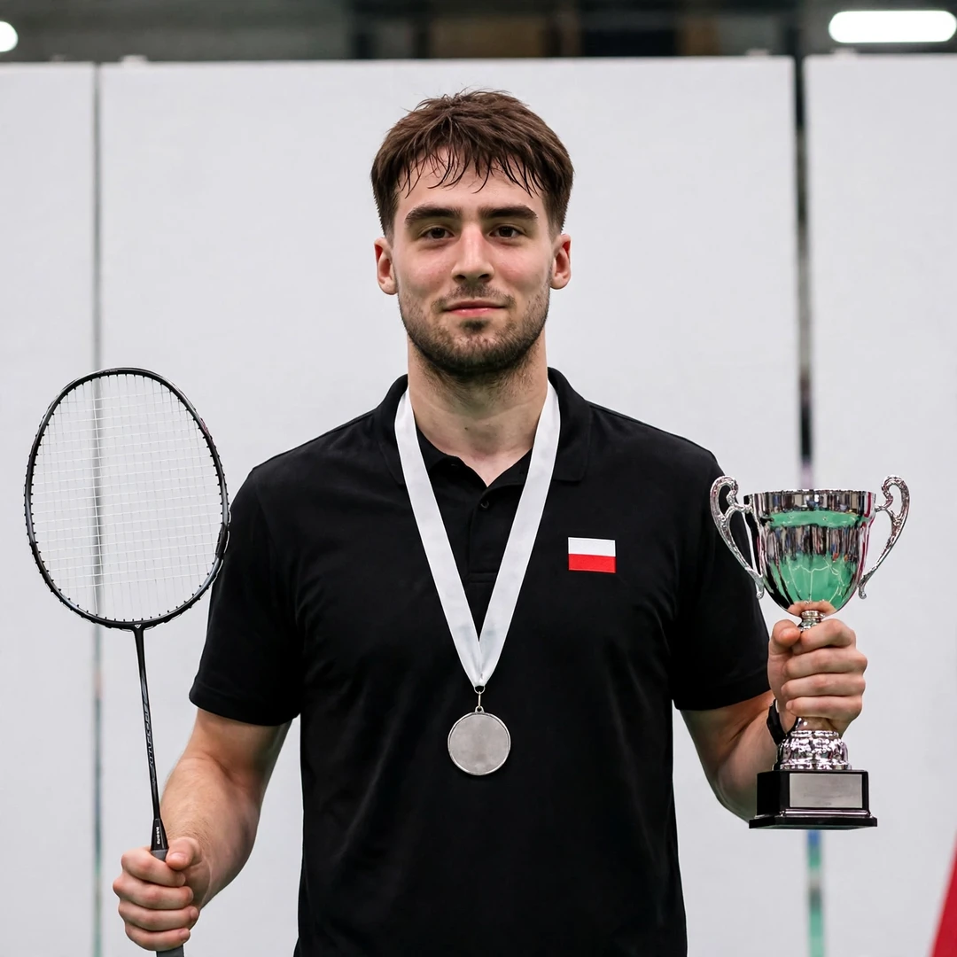 Mikolaj Szymanowski on the podium with his silver medal after the Malta International 2026 final (AI-generated) Mikolaj Szymanowski on the podium with his silver medal after the Malta International 2026 final (AI-generated)