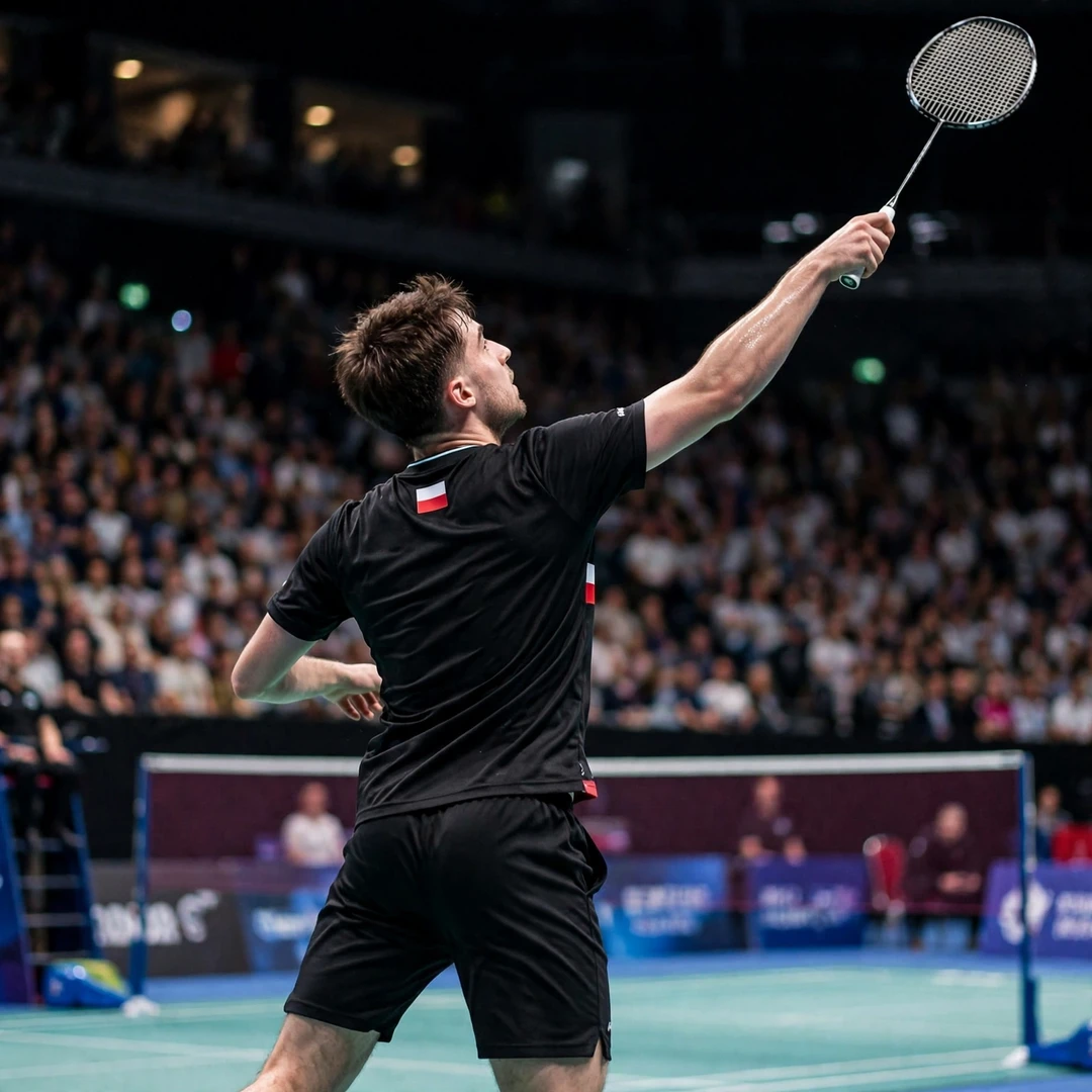 Mikolaj Szymanowski at his BWF World Championships debut in New Delhi in 2026 (AI-generated) Mikolaj Szymanowski at his BWF World Championships debut in New Delhi in 2026 (AI-generated)