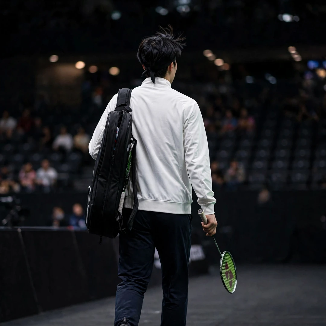 Park Sang Yong Park Sang Yong playing a forehand drive, back view (AI-generated)