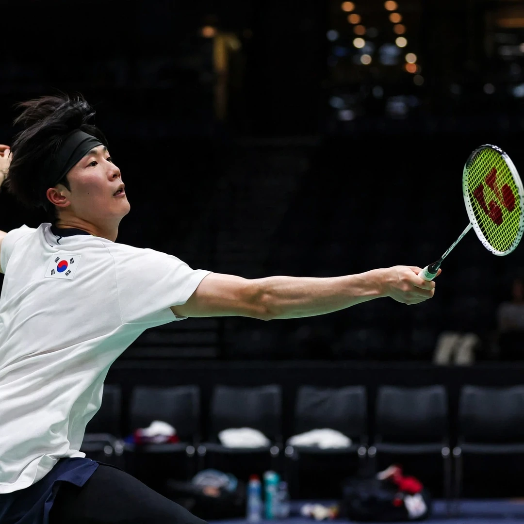 Park Sang Yong Park Sang Yong playing for South Korea at the Thomas Cup in Horsens (AI-generated)