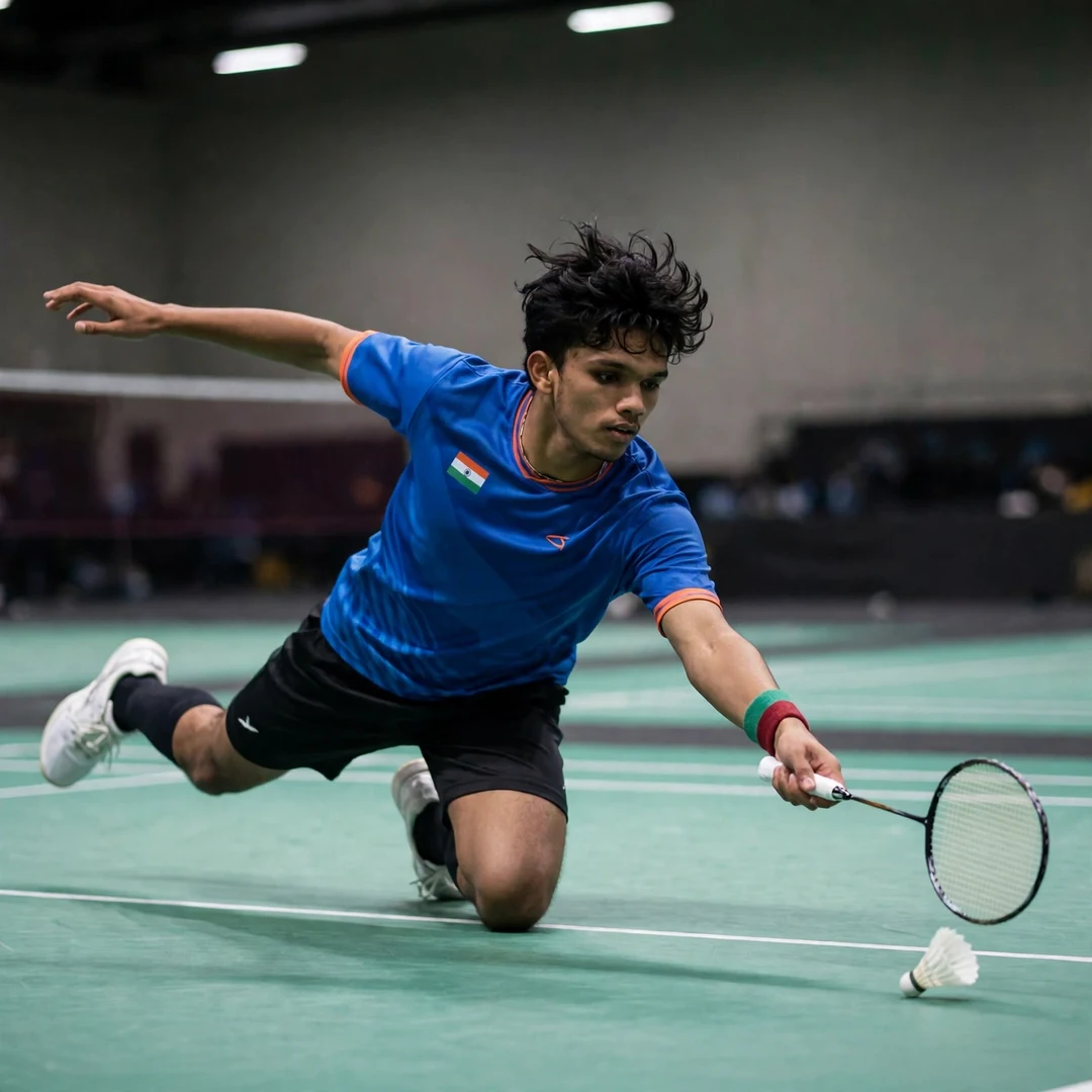 S. Sankar Muthusamy Subramanian Diving Defence S. Sankar Muthusamy Subramanian diving in defence with his left hand (AI-generated)