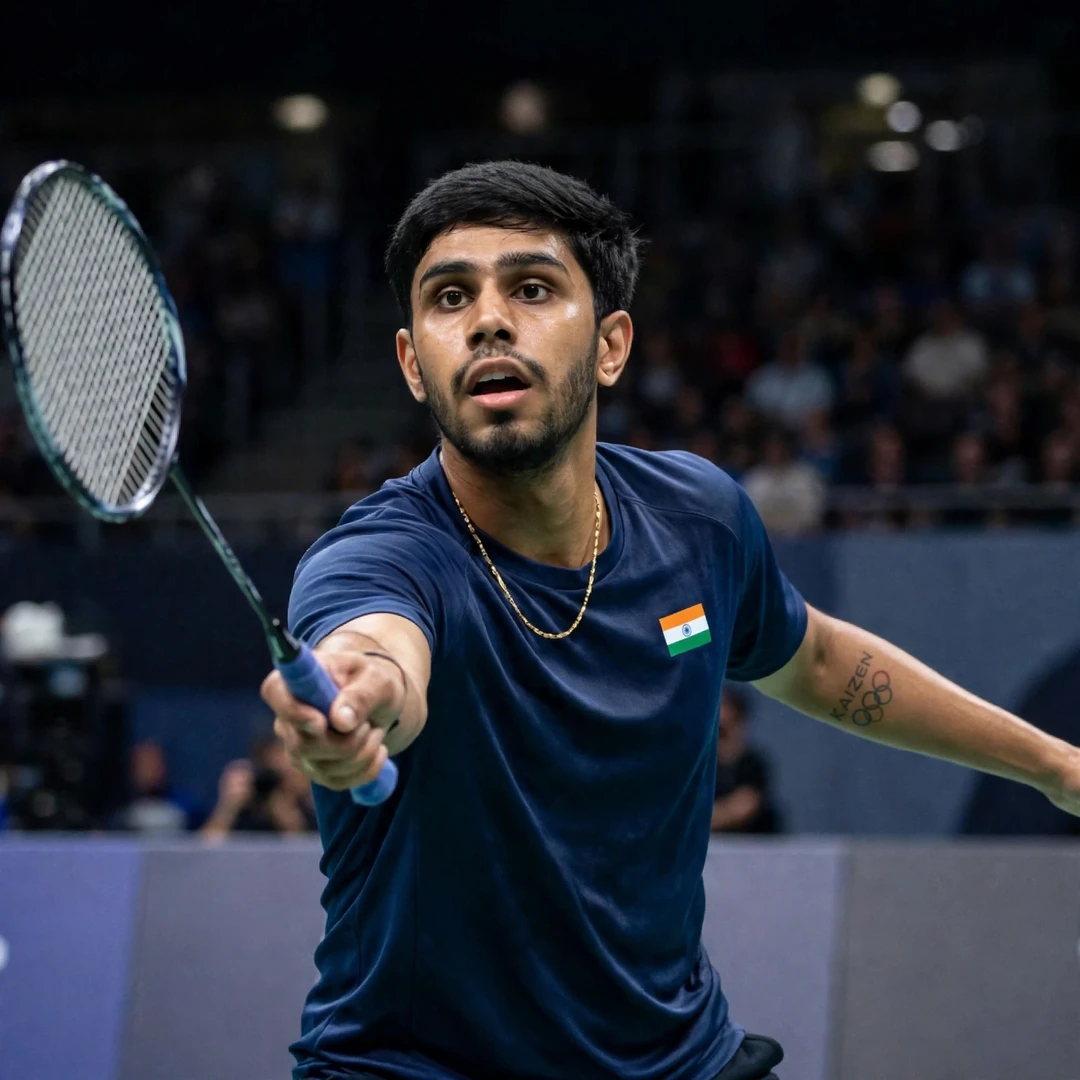Sanskar Saraswat in a rally at the Vietnam Open 2026 in Ho Chi Minh City (AI-generated) Sanskar Saraswat in a rally at the Vietnam Open 2026 in Ho Chi Minh City (AI-generated)