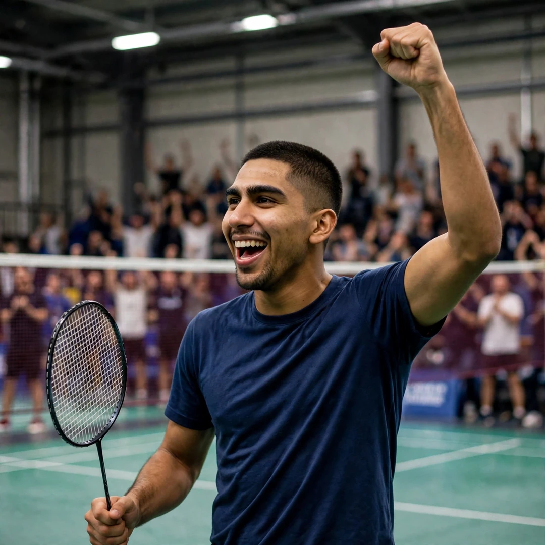 Shashwat Dalal celebrating a victory (AI-generated) Shashwat Dalal celebrating a victory (AI-generated)