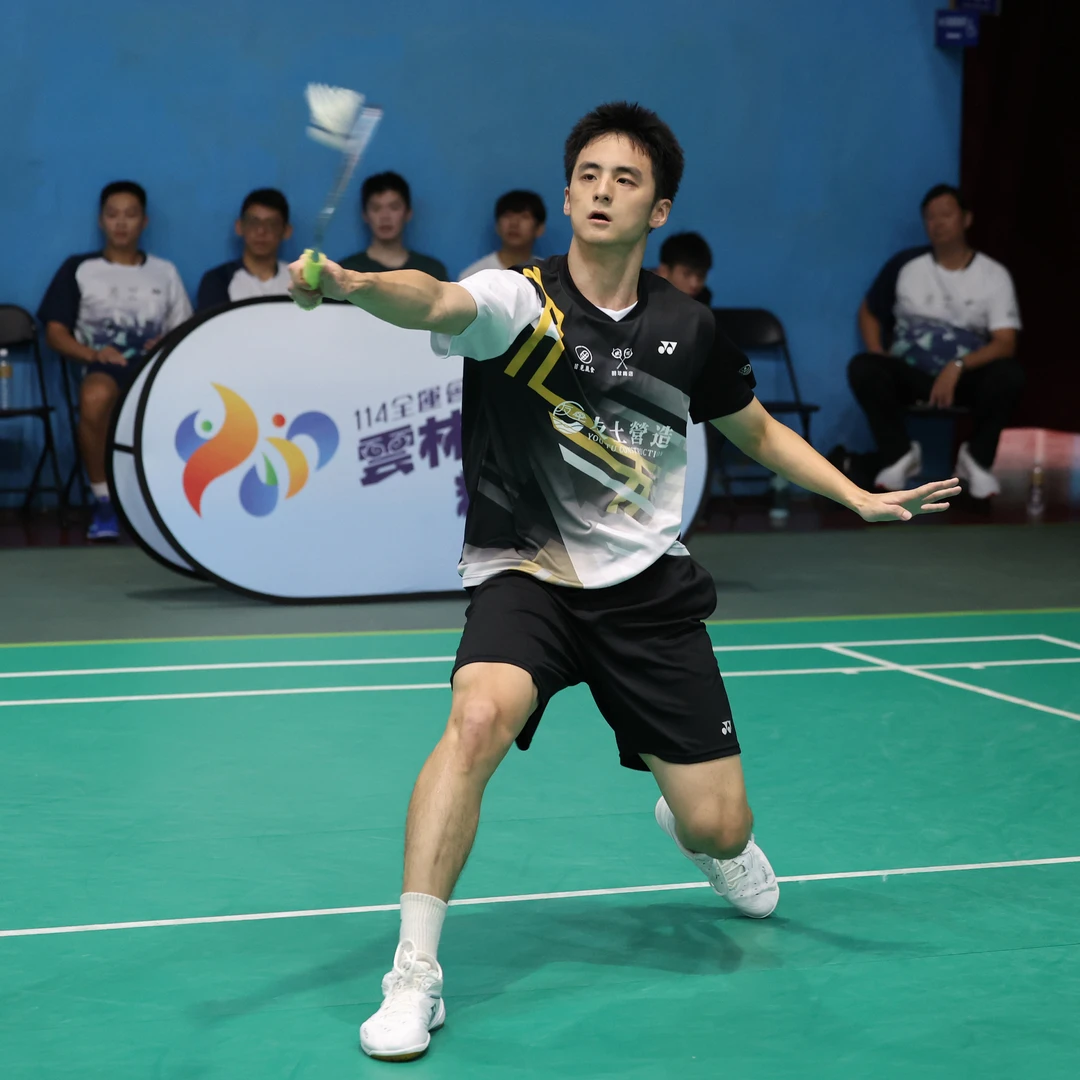 Ting Yen-Chen stretched wide for a forehand return at the 2025 National Games of Taiwan Ting Yen-Chen stretched wide for a forehand return at the 2025 National Games of Taiwan