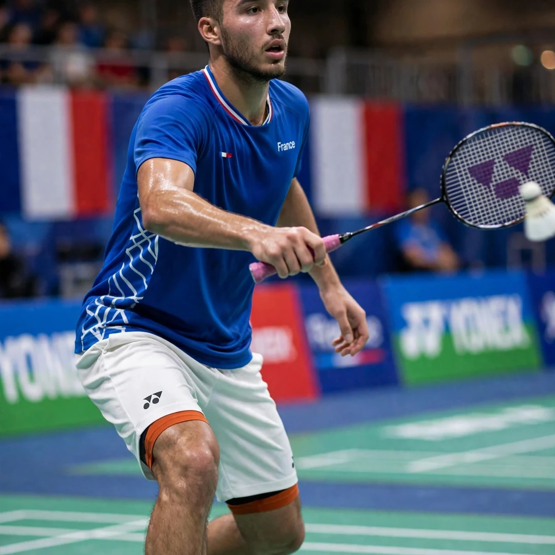Toma Junior Popov backhand drive during a match Toma Junior Popov backhand technique (AI-generated)