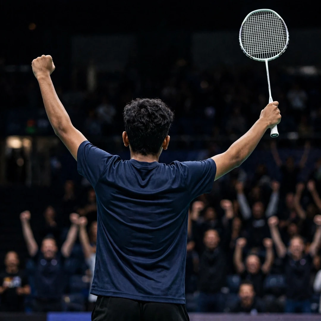 Tushar Suveer celebrating a victory (AI-generated) Tushar Suveer celebrating a victory (AI-generated)