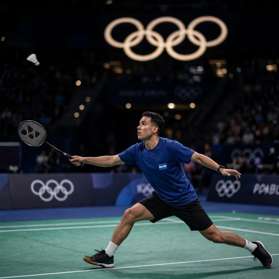 Uriel Francisco Canjura playing at the Paris 2024 Olympic Games (AI-generated) Uriel Francisco Canjura playing at the Paris 2024 Olympic Games (AI-generated)
