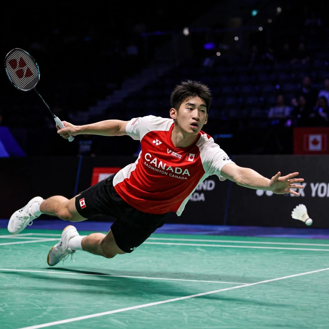 Victor Lai showing ironclad defensive retrieval during a professional match Victor Lai defensive return (AI-generated)