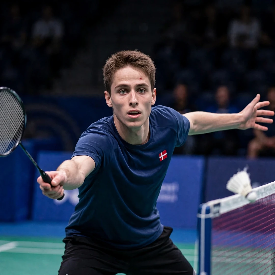 이스탄불에서 열린 Türkiye International Challenge 2026 우승 행진 중 네트 플레이를 펼치는 Victor Ørding Kauffmann 이스탄불에서 열린 Türkiye International Challenge에 나선 Victor Ørding Kauffmann (AI 생성)