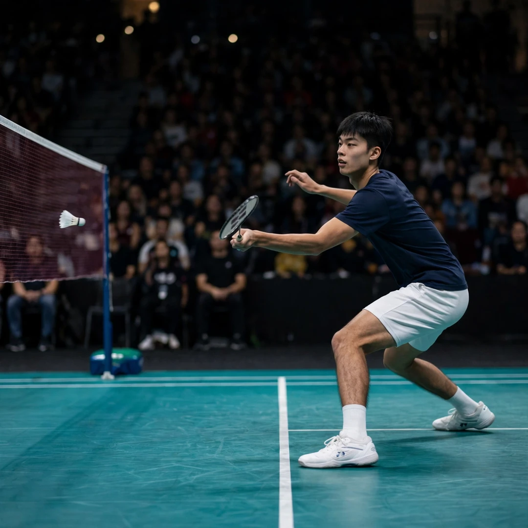 Wang Yu-Kai playing at the Chinese Taipei Open 2026 in front of a home crowd (AI-generated) Wang Yu-Kai playing at the Chinese Taipei Open 2026 in front of a home crowd (AI-generated)