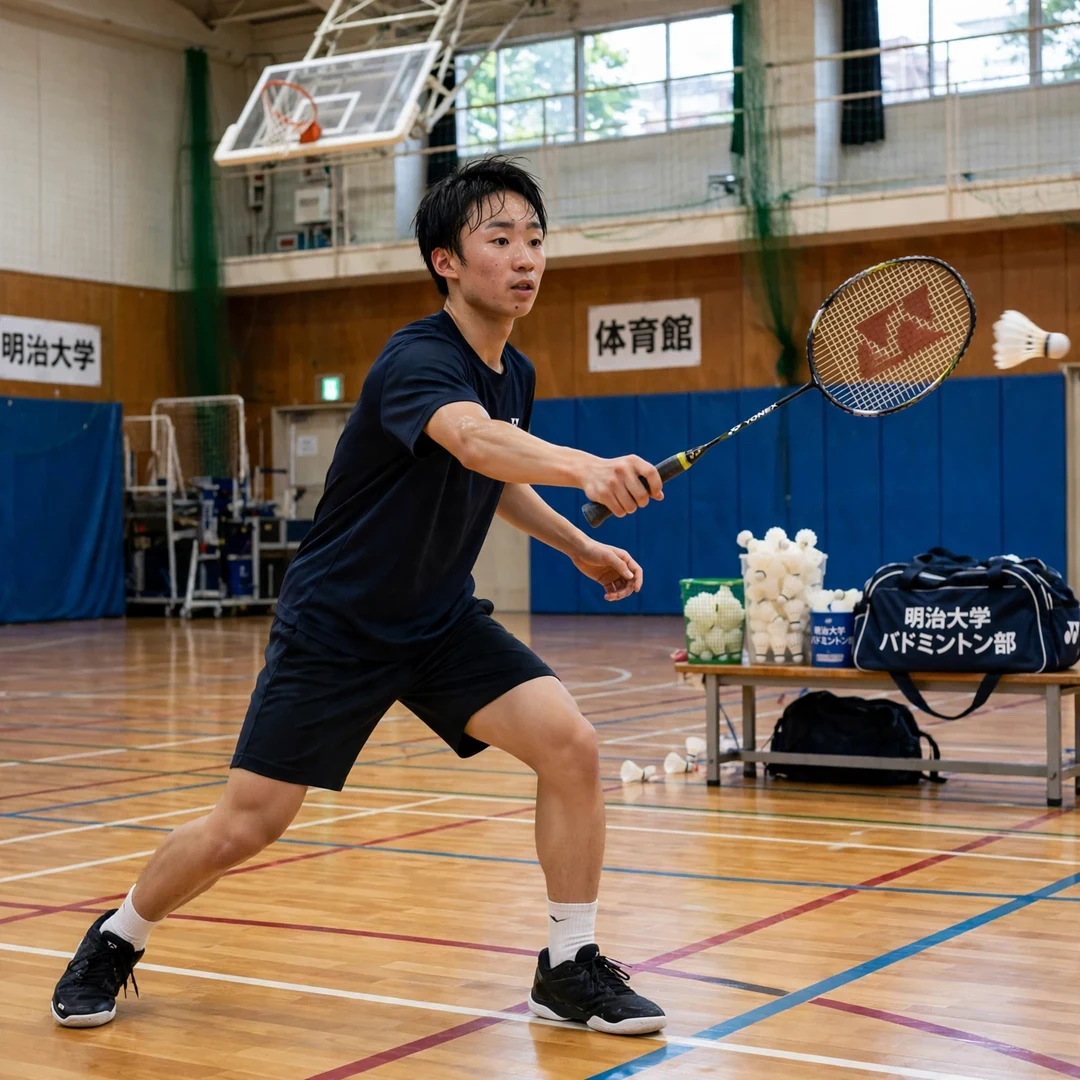 Yushi Tanaka early career university training in Japan Young Yushi Tanaka training during his university years (AI-generated)