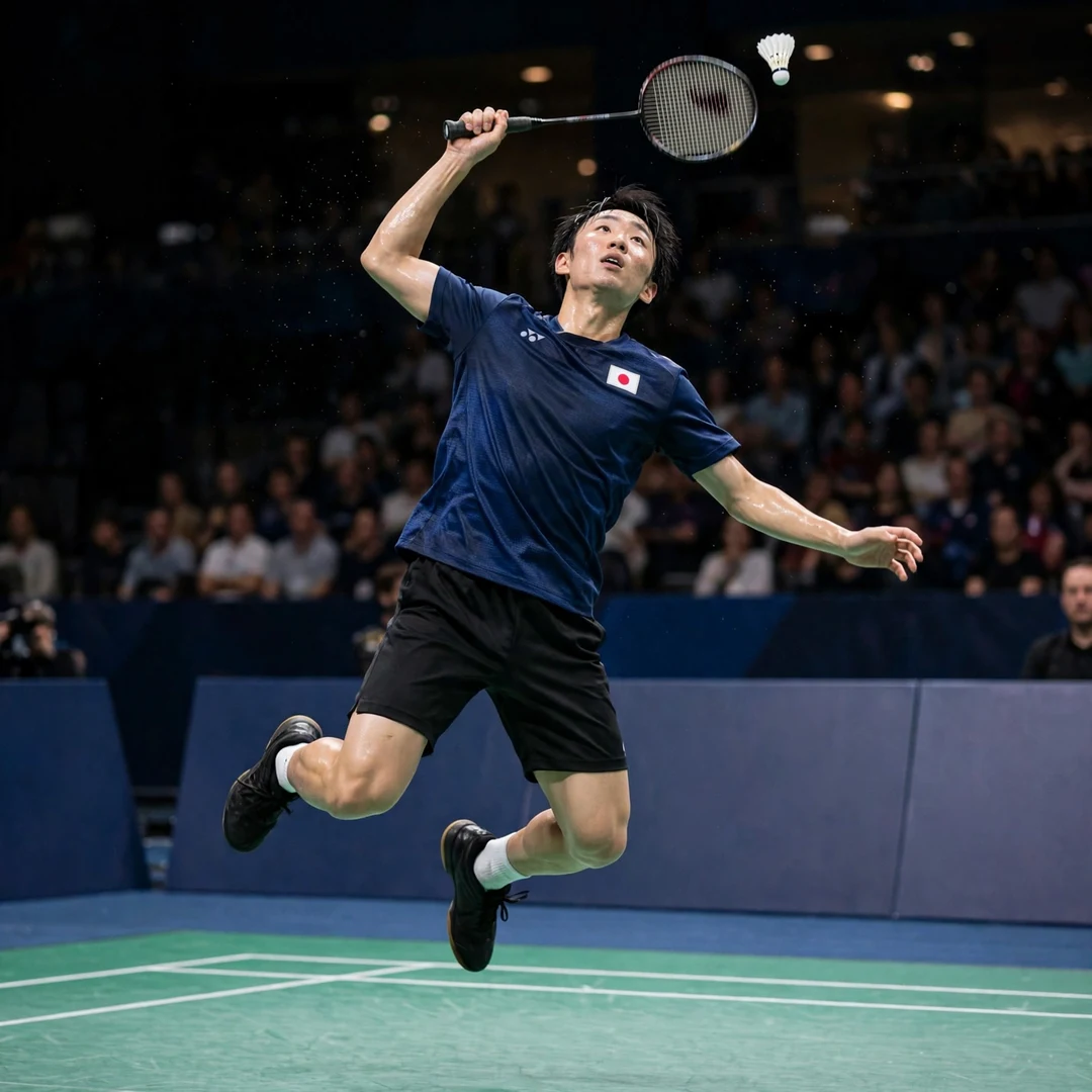 Yushi Tanaka explosive attacking playing style Yushi Tanaka jump smash and speed attacking style (AI-generated)